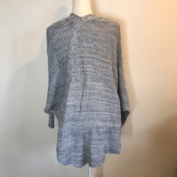 LOFT Lounge Chunky Knit Sweater Oversized Blue - Picture 4 of 6